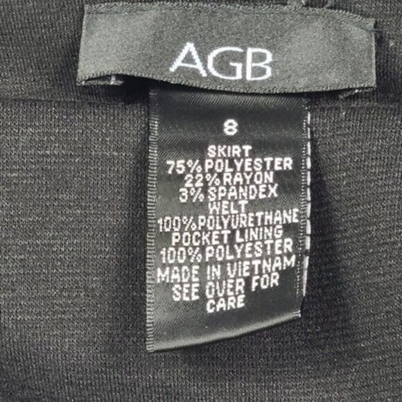 AGB Women's Black Skirt NWT Size 8 - Picture 7 of 11